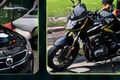 Moto y carro atendidos por SERVI+